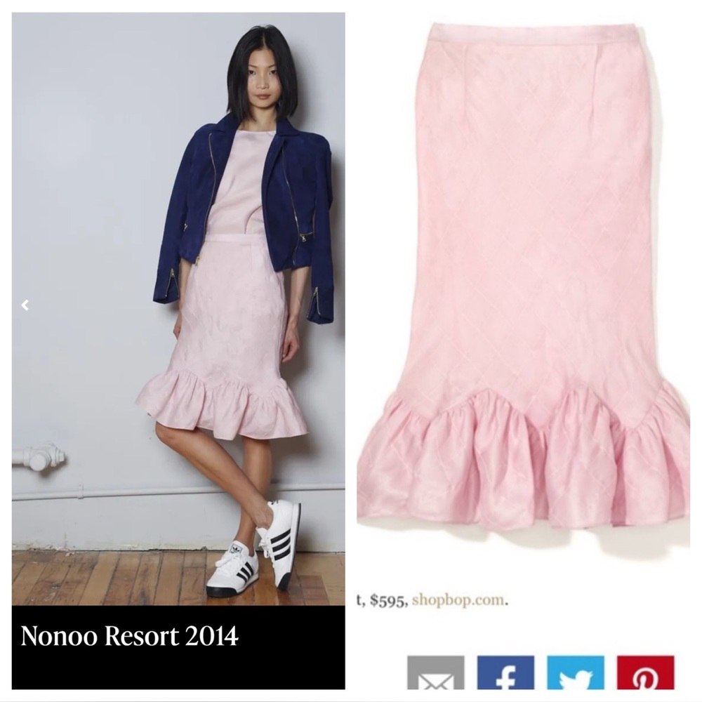 Nonoo Resort 2014 quilted Courtney skirt